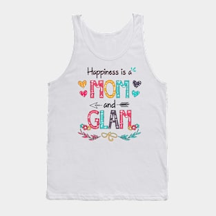 Happiness Is A Mom And Glam Wildflower Happy Mother's Day Tank Top